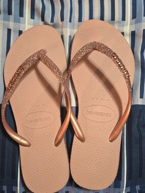 Havaianas Slim Glitter Flip Flops